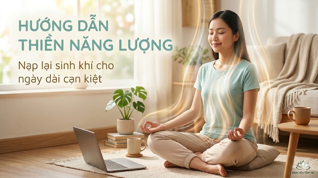 Thiền Năng Lượng: Cách Nạp Lại Sinh Khí Khi Cạn Kiệt